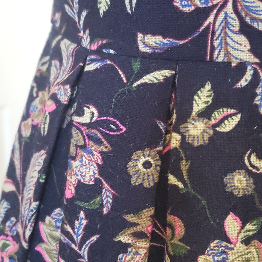 MM COUTURE by MISS ME Navy Strapless Dress Cotton Pink Floral Rosette SMALL - Picture 7 of 11